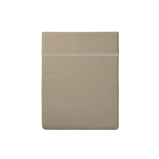 Flat sheet cotton satin - Cannes Taupe / Taupe