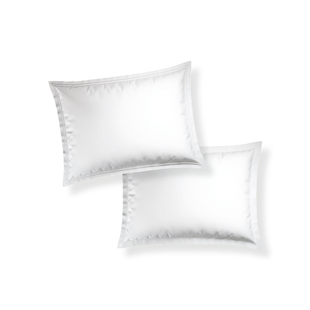 Pillowcase(s) cotton satin - Cannes White / White