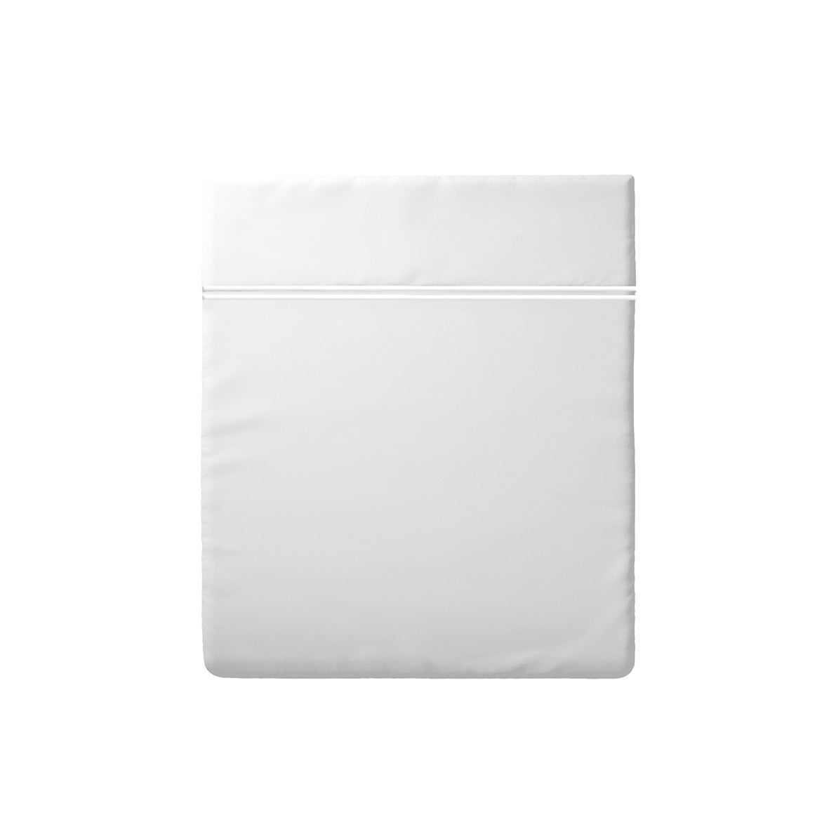 Flat sheet cotton satin - Cannes White / White