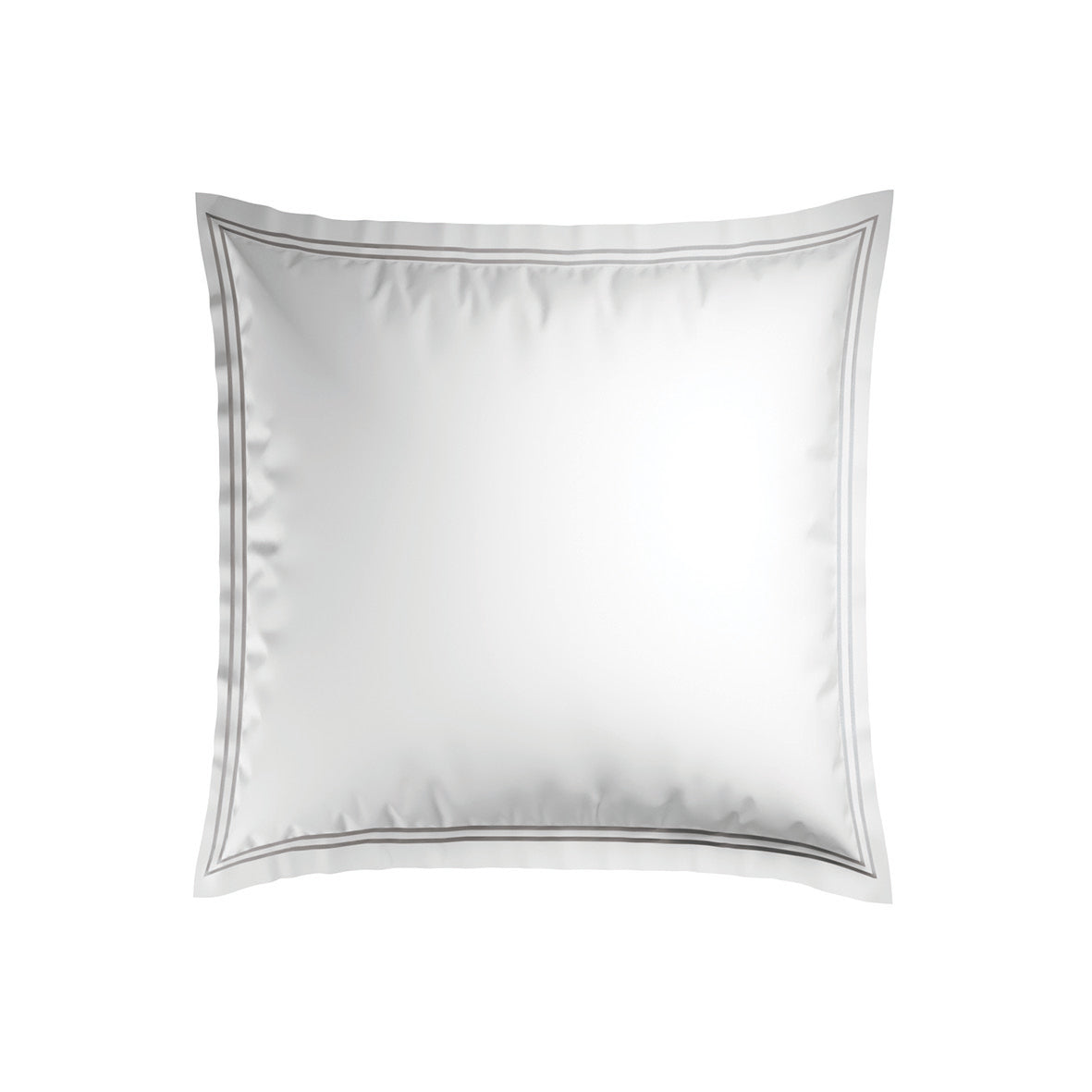 Pillowcase(s) cotton satin - Cannes Grey / White 2 x (63 x 63 cm)
