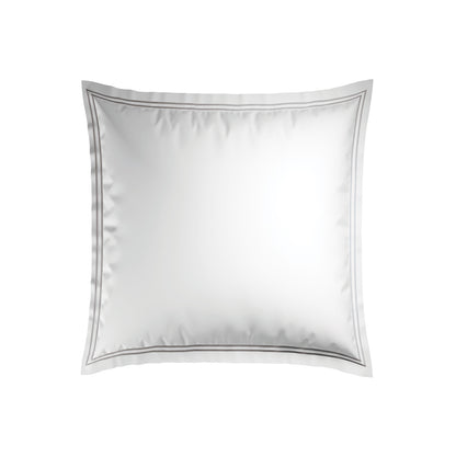 Pillowcase(s) cotton satin - Cannes Grey / White 2 x (63 x 63 cm)