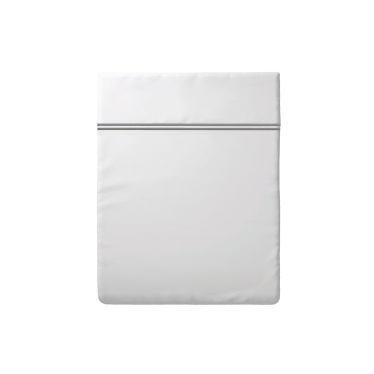 Flat sheet cotton satin - Cannes Grey / White