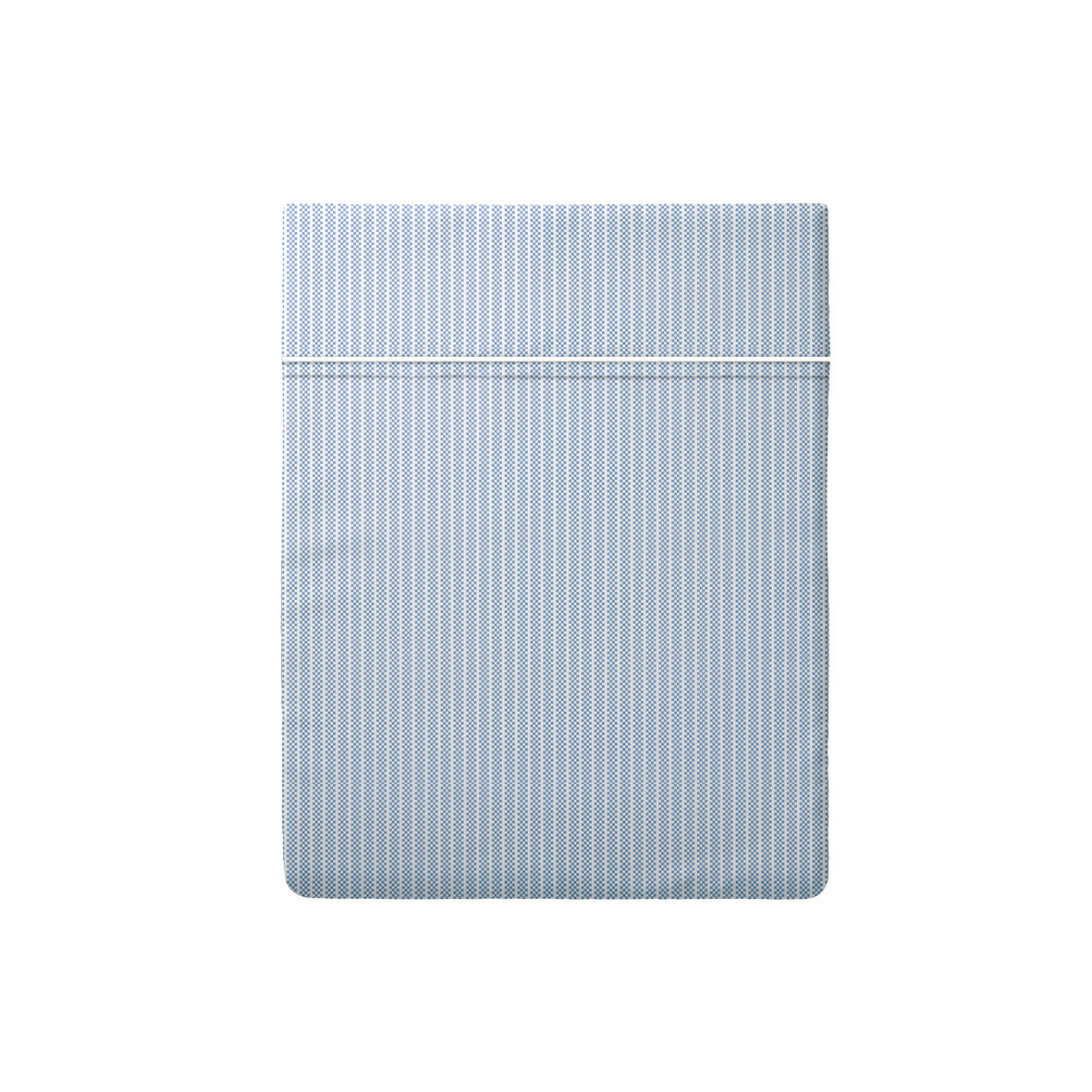 Flat sheet cotton percale - Aix-Marseille Light blue