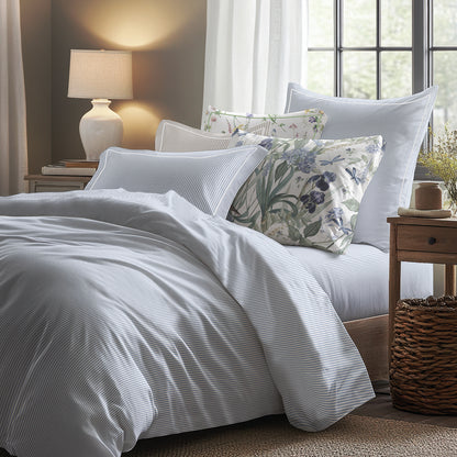 Sheet set cotton percale - Aix-Marseille Light blue