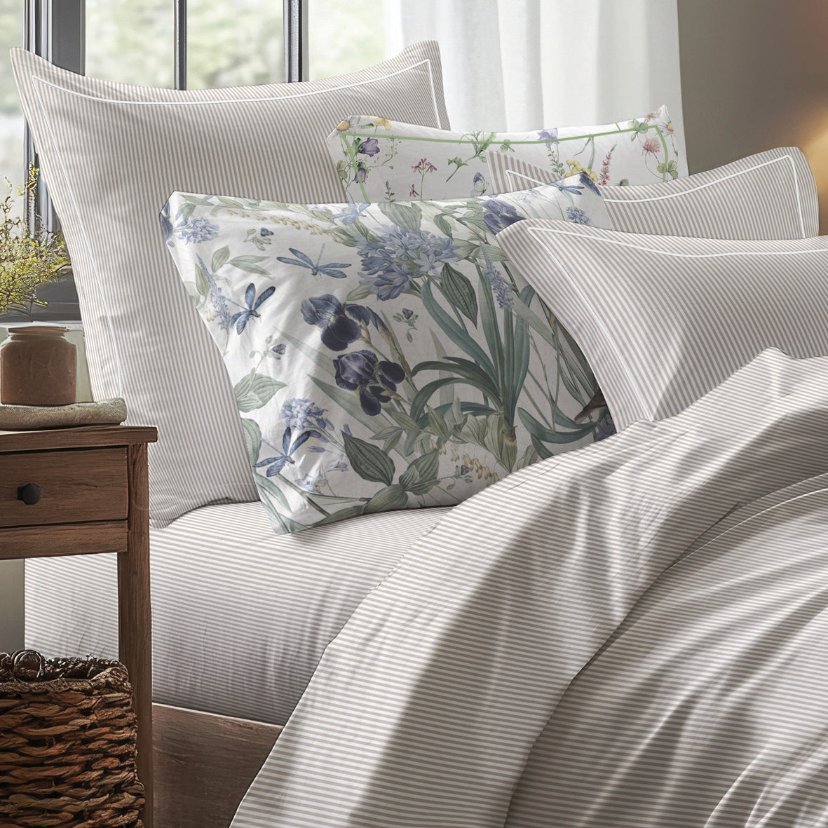 Pillowcase(s) cotton percale - Aix-Marseille Taupe