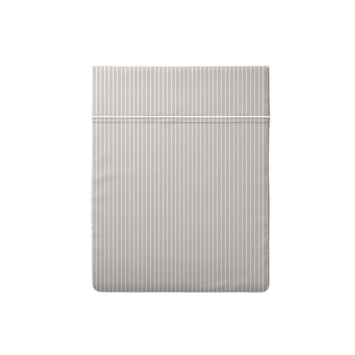 Flat sheet cotton percale - Aix-Marseille Taupe