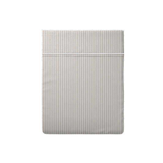 Flat sheet cotton percale - Aix-Marseille Taupe