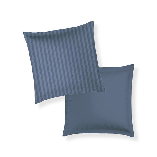 Pillowcase(s) cotton satin dobby stripe woven -  Blue