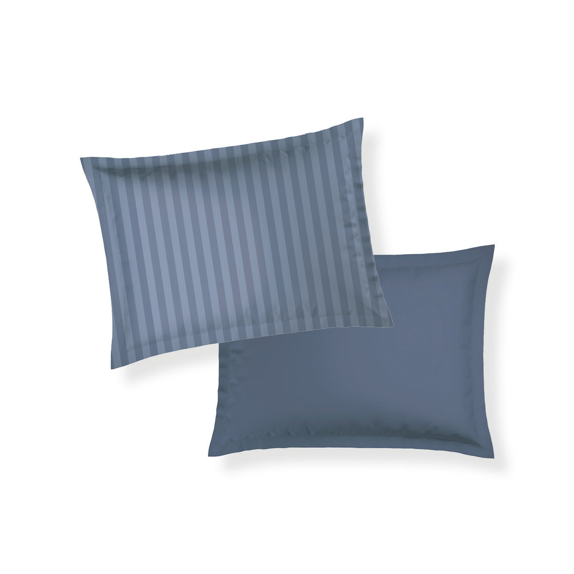 Pillowcase(s) cotton satin dobby stripe woven -  Blue