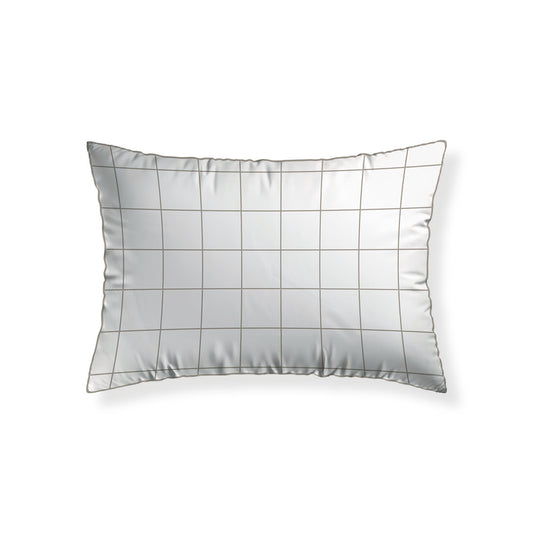 Pillowcase(s) cotton satin - Caroline White / Taupe