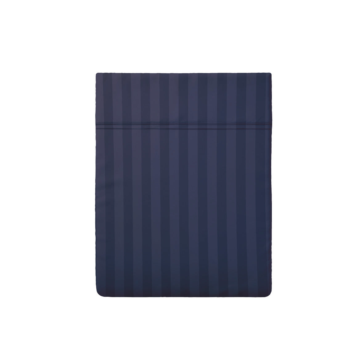 Flat sheet cotton satin dobby stripe woven -  Dark blue