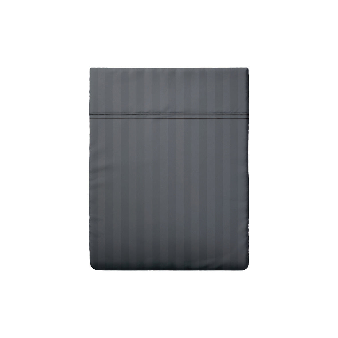 Flat sheet cotton satin dobby stripe woven - Dark grey