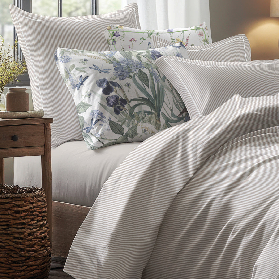 Fitted sheet cotton satin - Uni Taupe