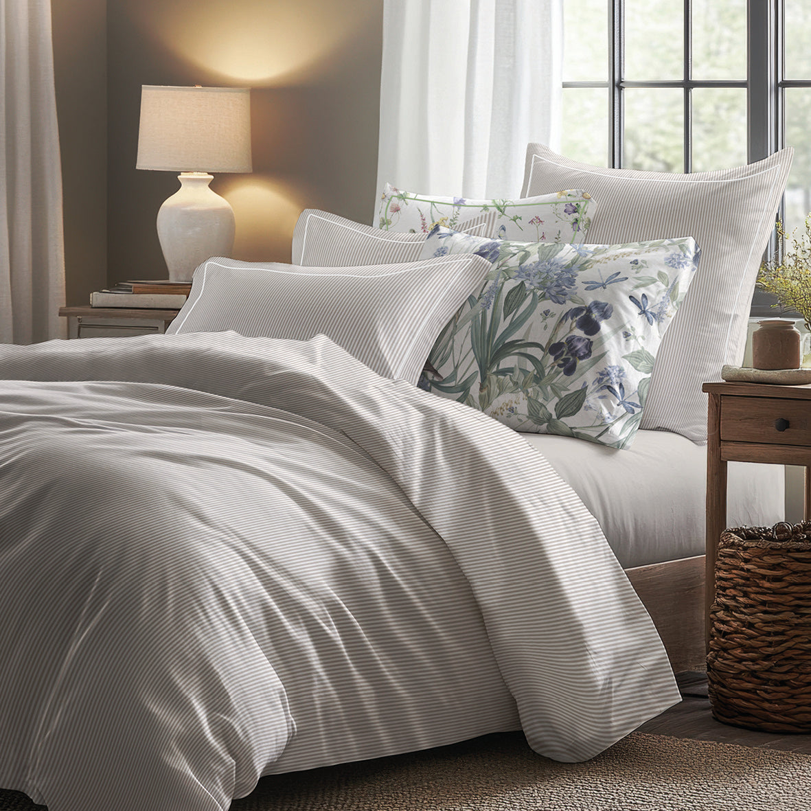 Fitted sheet cotton satin - Uni Taupe