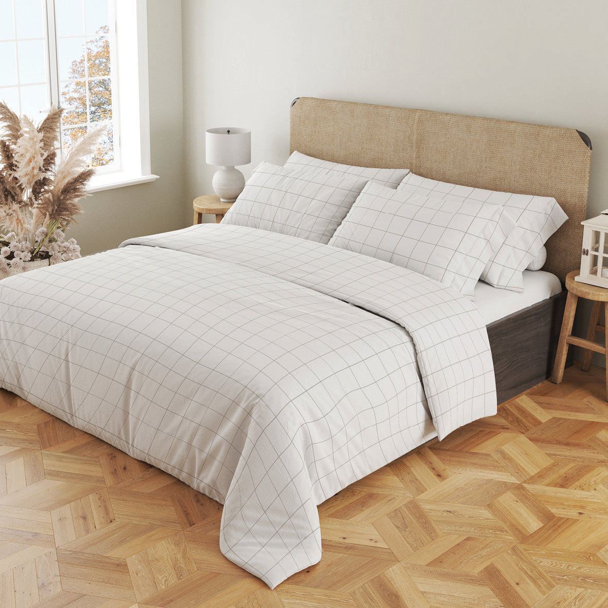 Fitted sheet cotton satin - Uni White 01