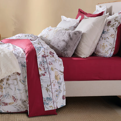 Pillowcase(s) cotton satin - Aile mélodique White