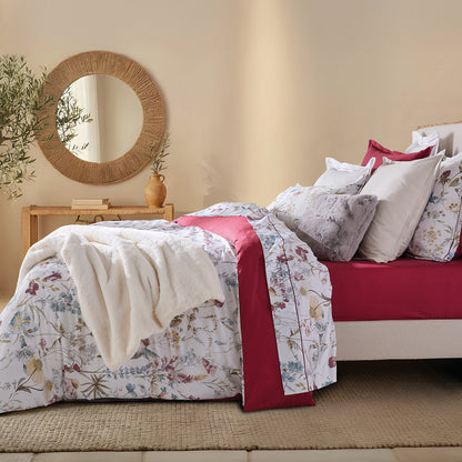 Pillowcase(s) cotton satin - Aile mélodique White