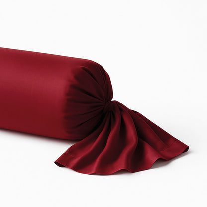 Pillowcase(s) cotton satin - Burgundy 43 x 210 cm