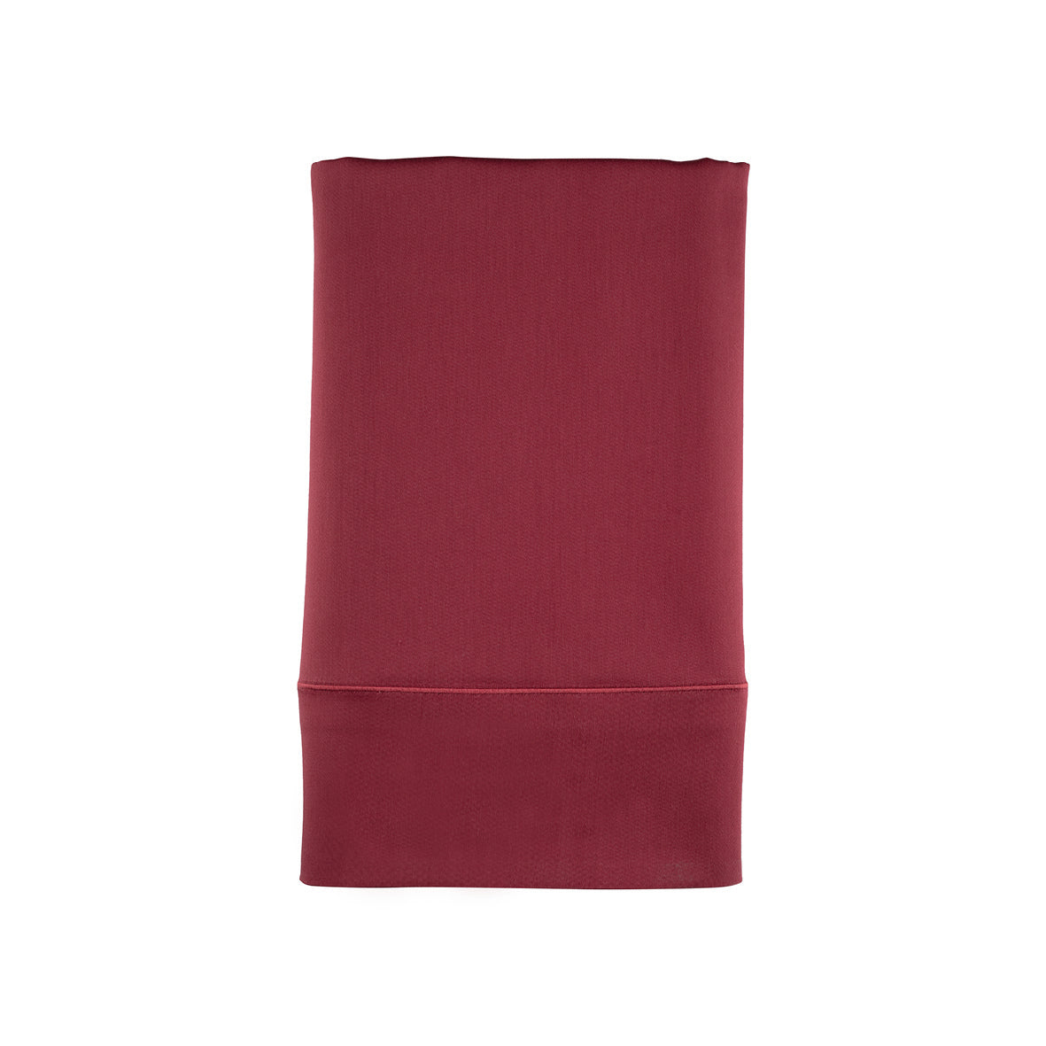 Flat sheet cotton satin - Uni Burgundy