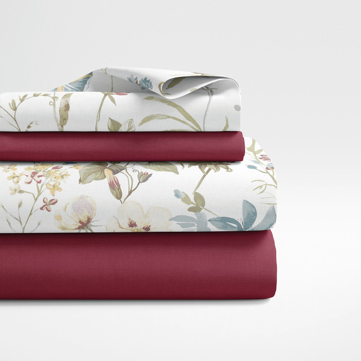 Sheet set cotton satin - Aile mélodique White