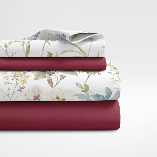 Sheet set cotton satin - Aile mélodique White