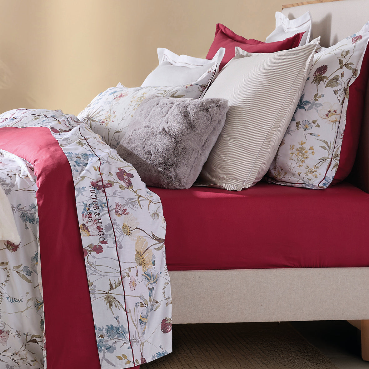 Sheet set cotton satin - Aile mélodique White