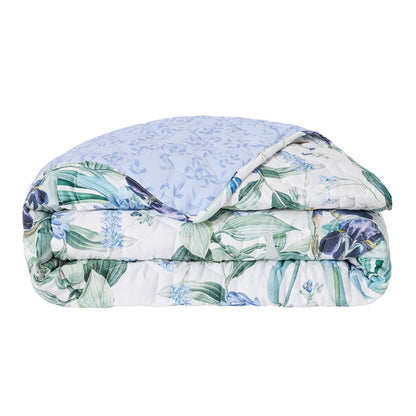 Bedspread cotton satin - Jardin du paradis White - 220 x 250 cm