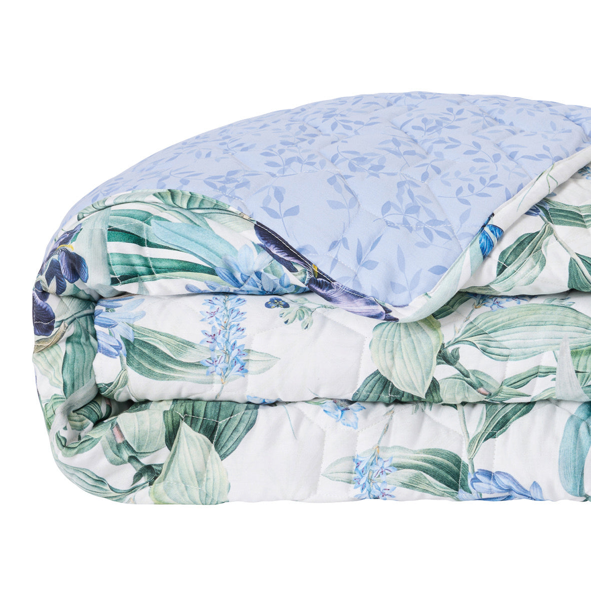 Bedspread cotton satin - Jardin du paradis White - 220 x 250 cm
