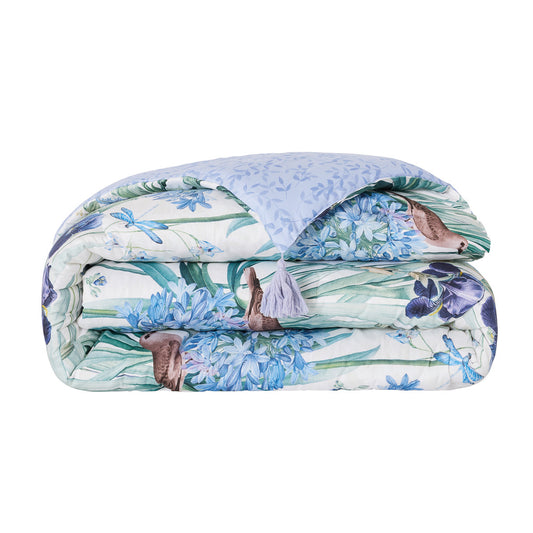 Quilt with tassels - Jardin du paradis White - 140 x 200 cm