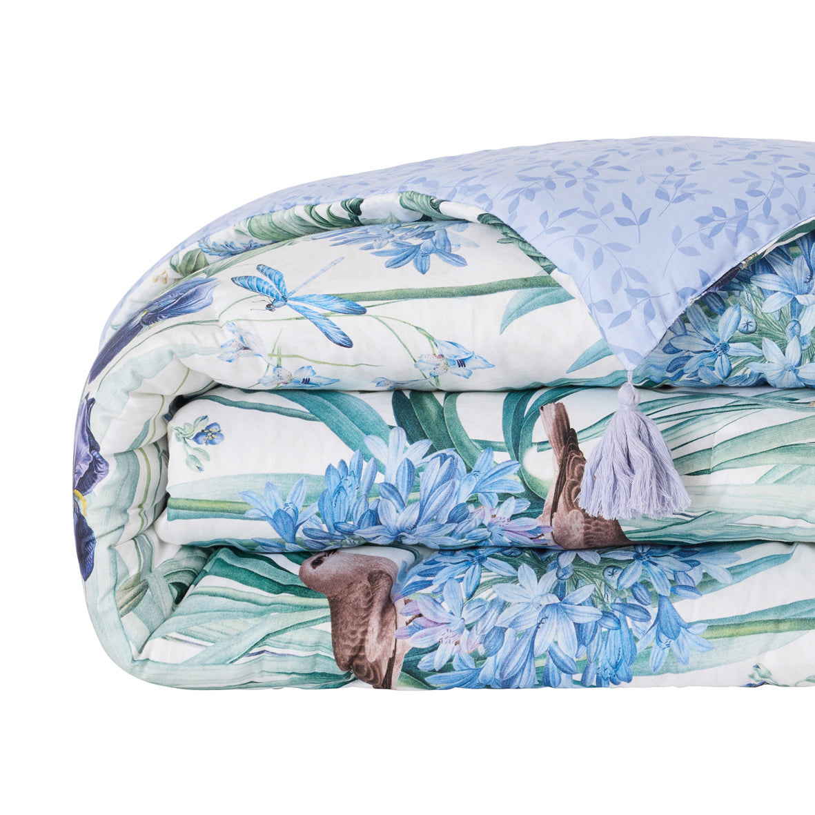 Quilt with tassels - Jardin du paradis White - 140 x 200 cm