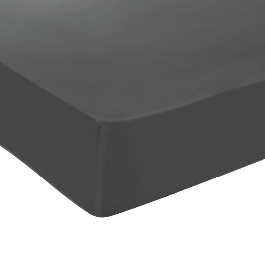 Fitted sheet cotton satin - Uni Grey 03