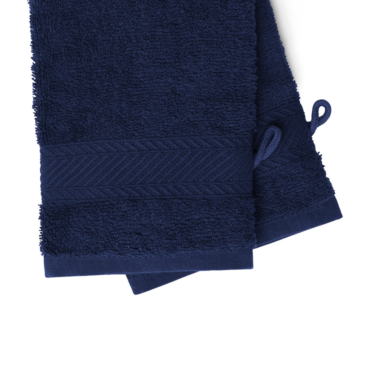 Washcloth combed cotton - Nuage - 2 x (15 x 21 cm)