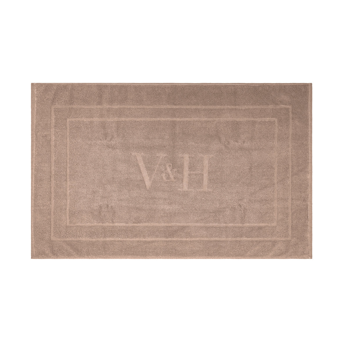 Bath mat cotton - 60 x 100 cm Brown