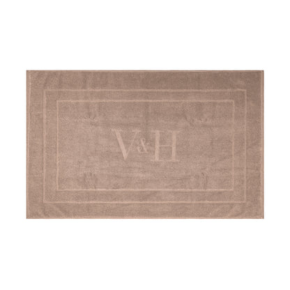 Bath mat cotton - 60 x 100 cm Brown