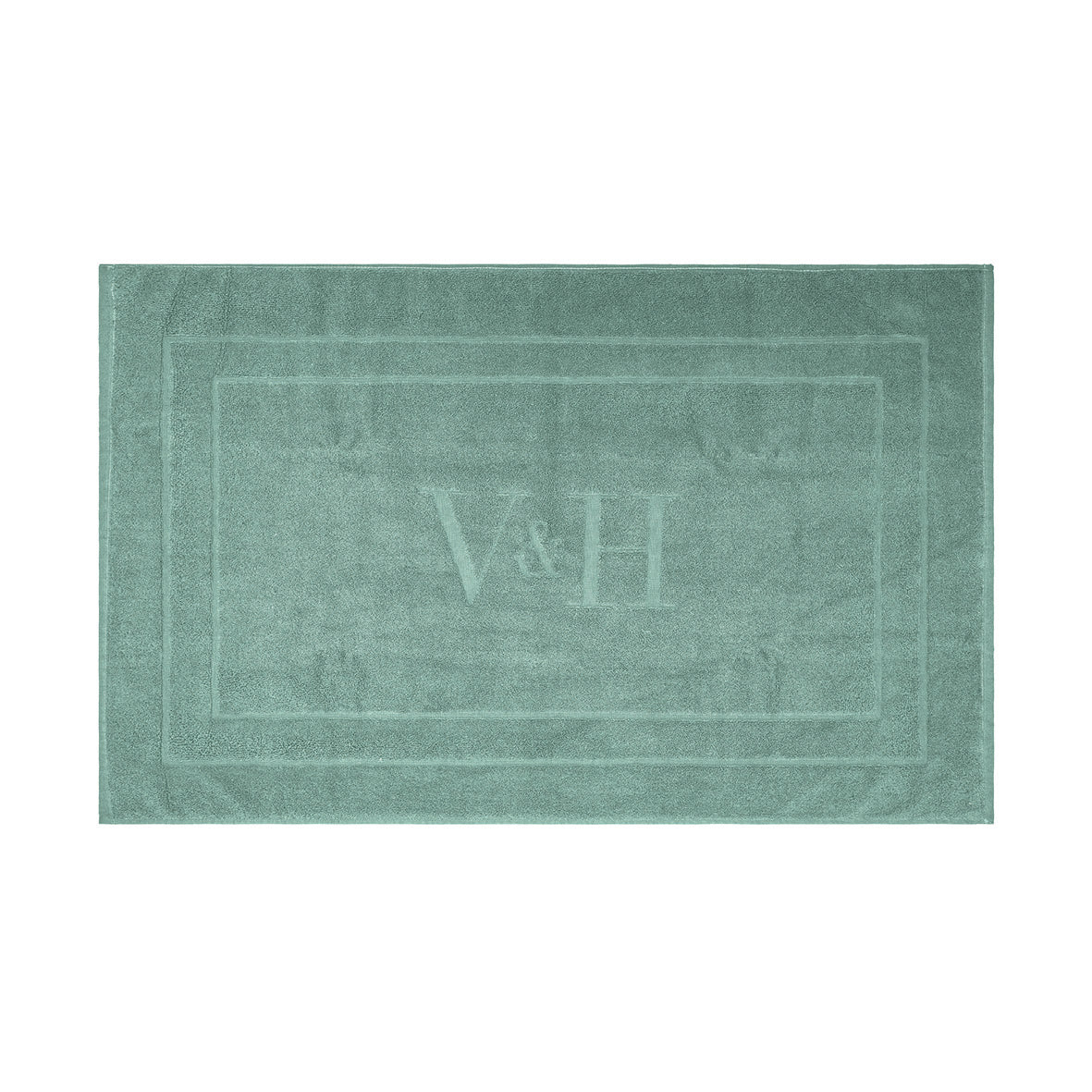 Bath mat cotton - 60 x 100 cm Bottle green