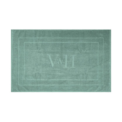 Bath mat cotton - 60 x 100 cm Bottle green