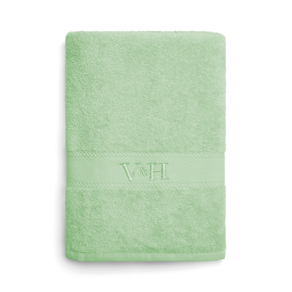 Bath towel combed cotton - Nuage - 100 x 150 cm Meadow green