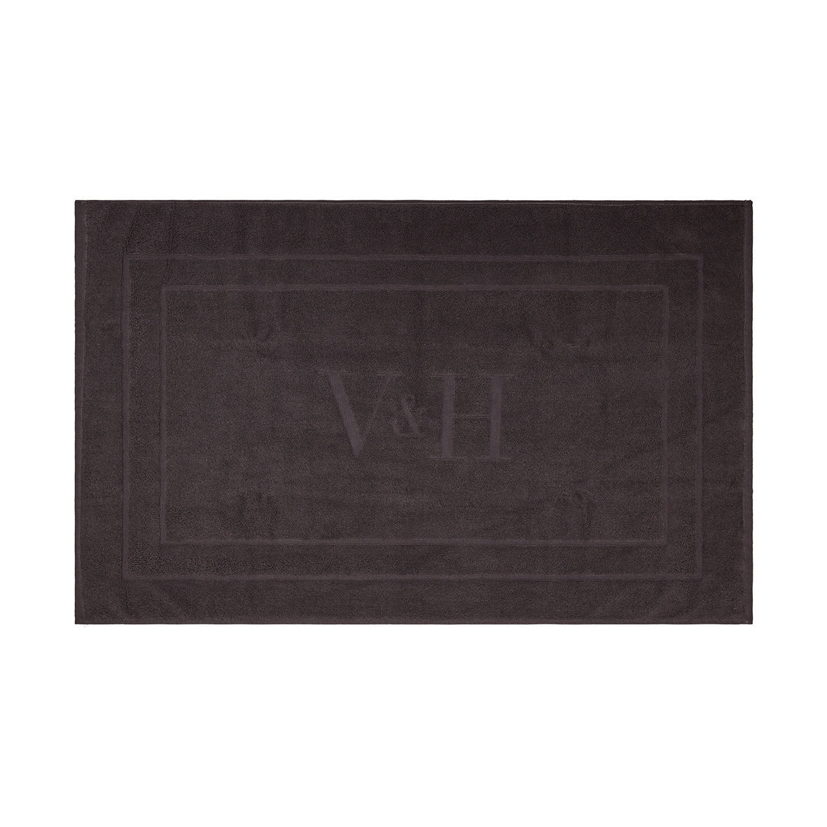 Bath mat cotton - 60 x 100 cm Dark grey