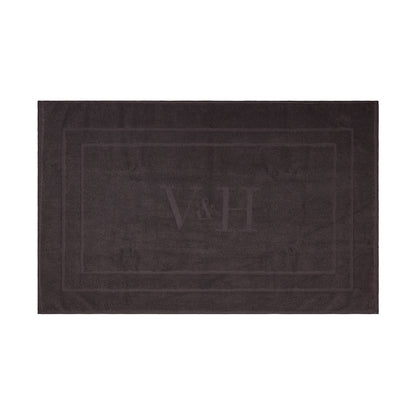 Bath mat cotton - 60 x 100 cm Dark grey