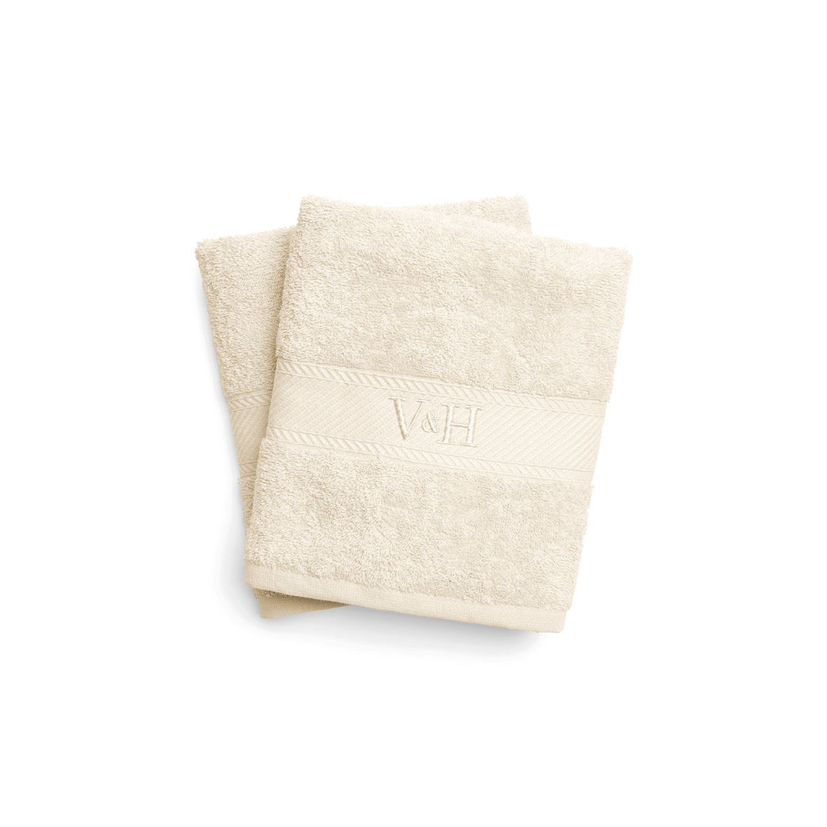 Hand towel combed cotton - Nuage - 2 x (50 x 100 cm) Ivory