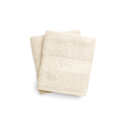 Hand towel combed cotton - Nuage - 2 x (50 x 100 cm) Ivory