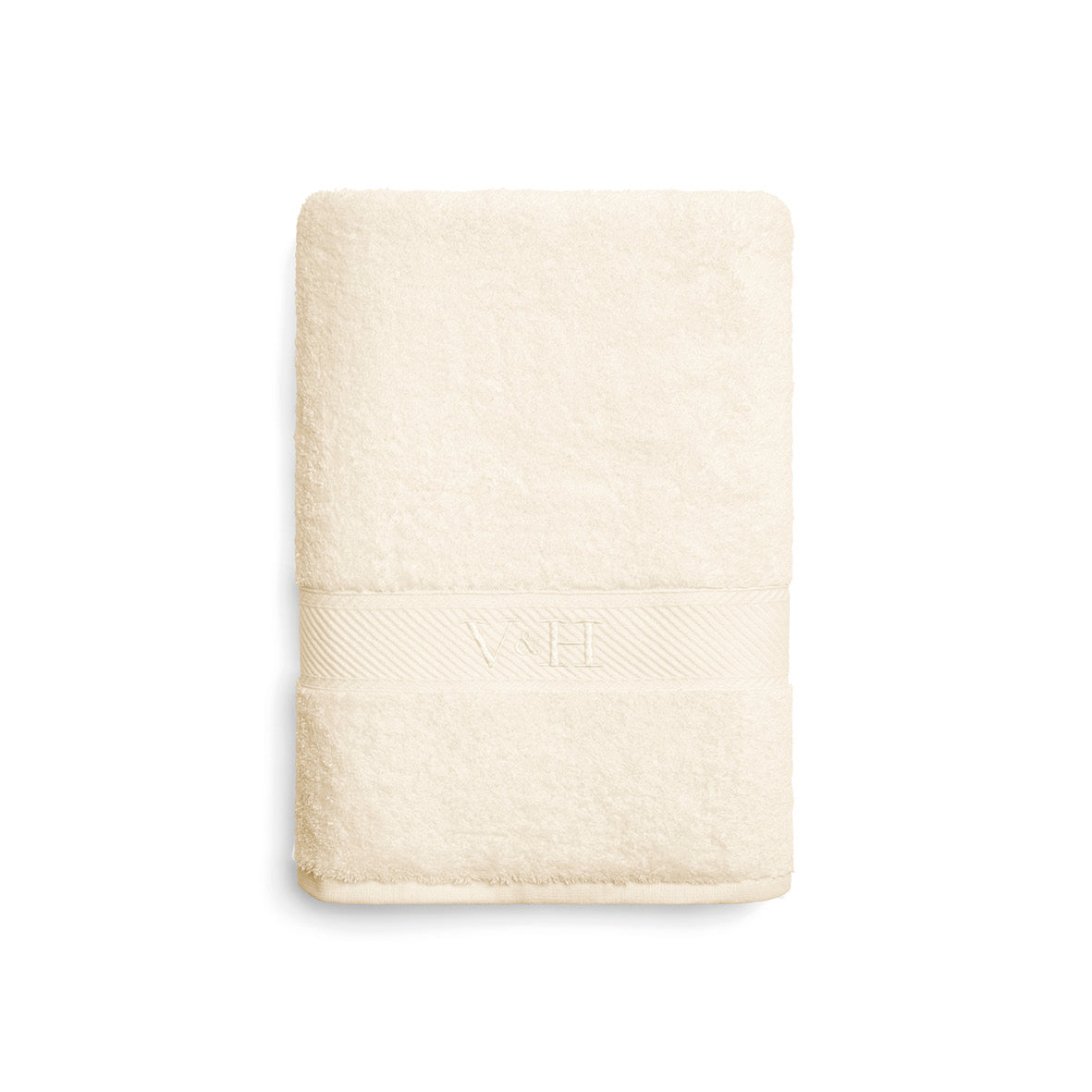Bath towel combed cotton - Nuage - 100 x 150 cm Ivory