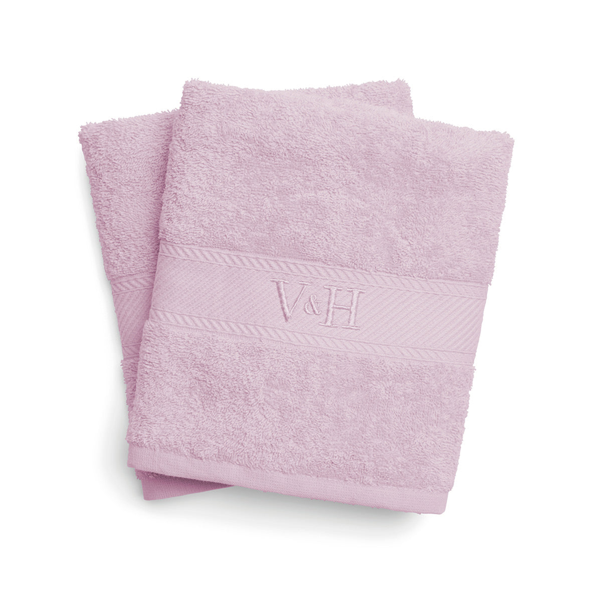 Bath towel combed cotton - Nuage - 2 x (70 x 140 cm) Lila
