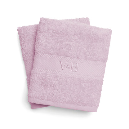 Bath towel combed cotton - Nuage - 2 x (70 x 140 cm) Lila