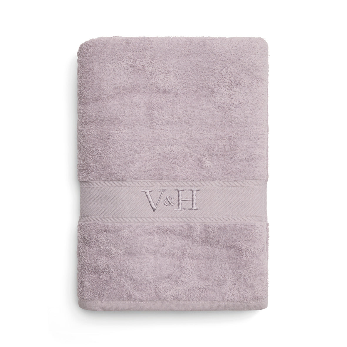 Bath towel combed cotton - Nuage - 100 x 150 cm Lila