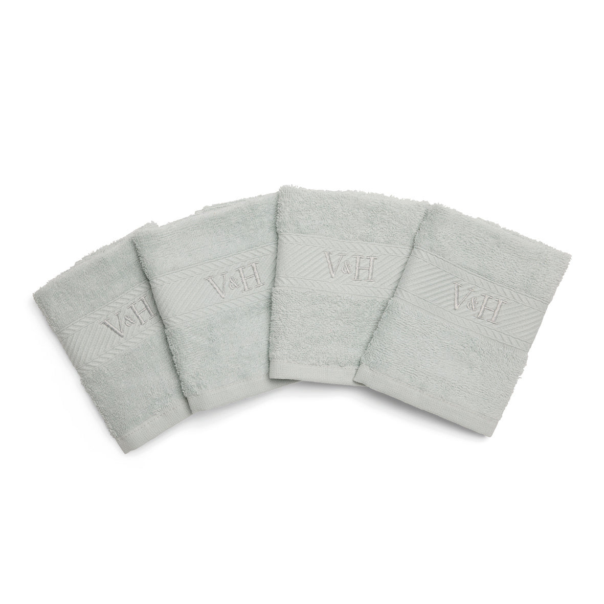 Guest towel combed cotton - Nuage - 4 x (30 x 30 cm) Mint