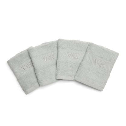 Guest towel combed cotton - Nuage - 4 x (30 x 30 cm) Mint