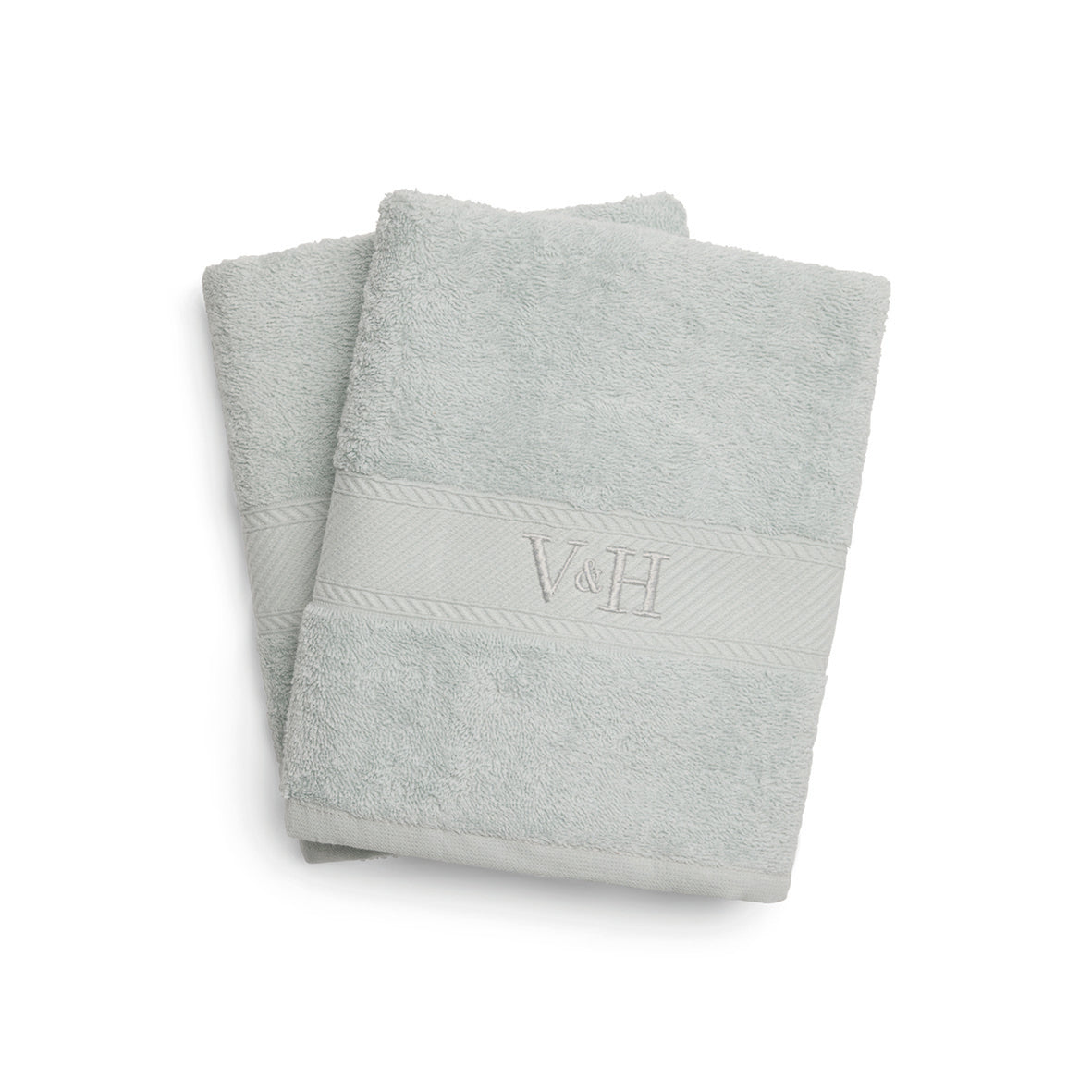 Hand towel combed cotton - Nuage - 2 x (50 x 100 cm) Mint