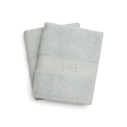 Hand towel combed cotton - Nuage - 2 x (50 x 100 cm) Mint