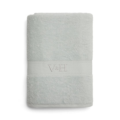 Hand towel + bath towel combed cotton - Nuage - 50 x 100 cm + 70 x 140 cm Mint